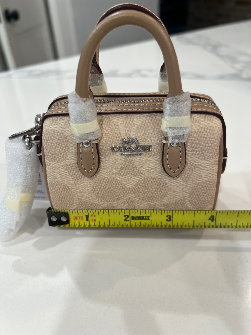 COACH. Mini Rowan Bag Charm.. - Picture 6 of 13